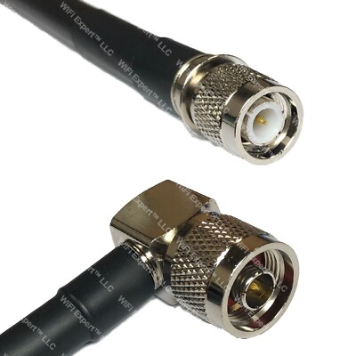 RFC400UF TNC MALE to N MALE ANGLE Coaxial RF Cable USA-Ship Lot