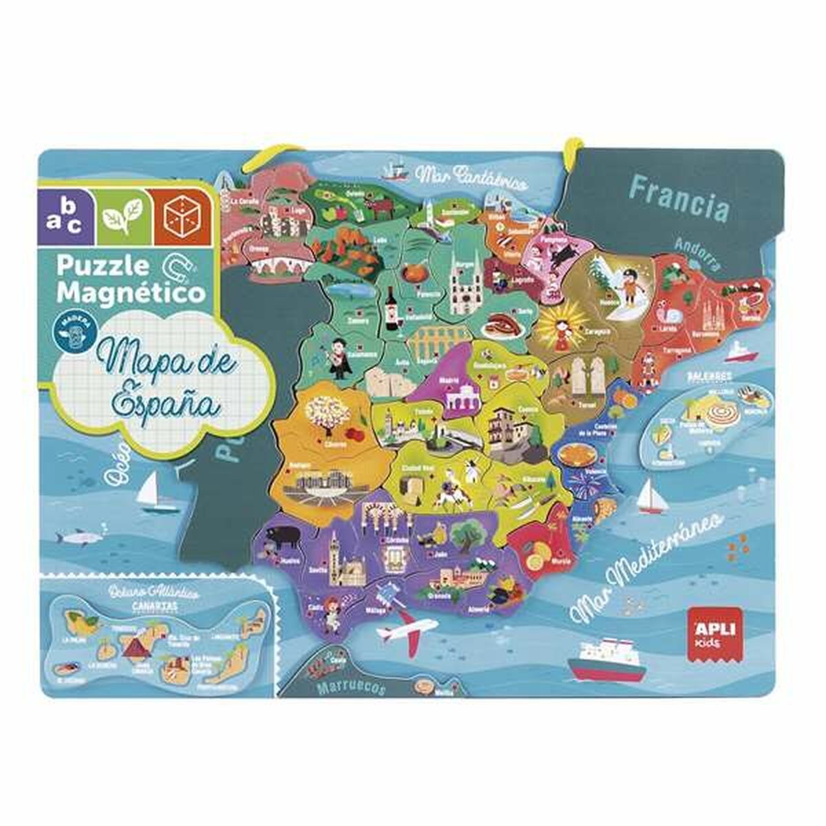 Puzzle Apli Spagna Magnetico 50 Pezzi