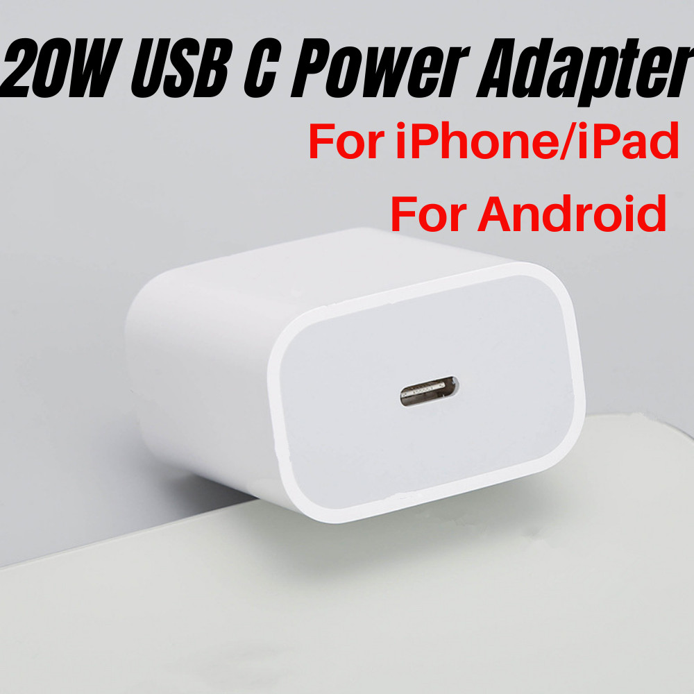 20W USB-C Power Adapter Block Fast Charger For iPhone iPad Air