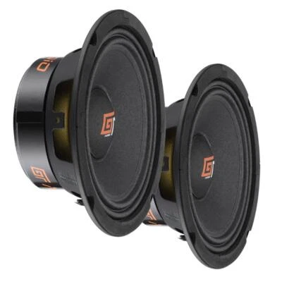 BASSFACE GT GT Audio GT-MR6/4 4Ohm 2x80w Genuine RMS 6.5" 16.5cm Car Mid Range Speaker Pair