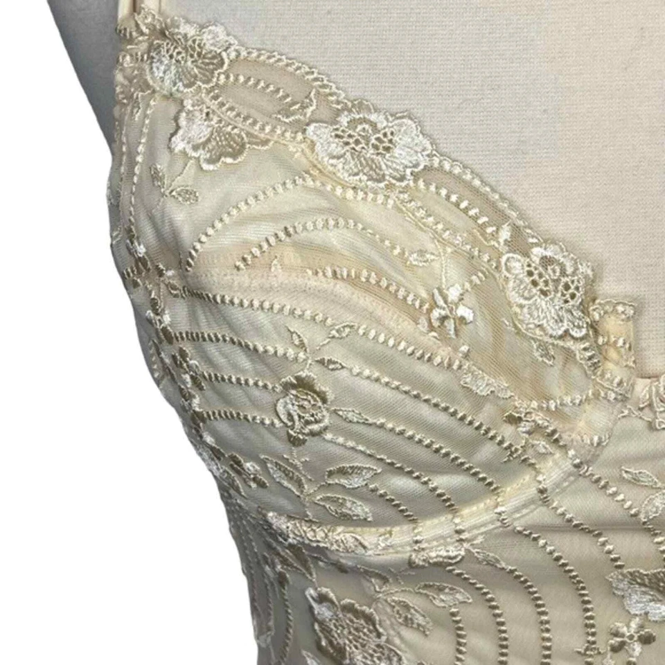 Новый с Ярлыками La Perla слоновой кости кружева корсет бюстье с подвязками ремни свадебное белье 36B - Изображение 3 из 4