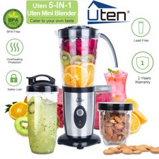 Standmixer Mixer Smoothie Maker Multifunktion Edelstahl Blender mit Flasche NEU