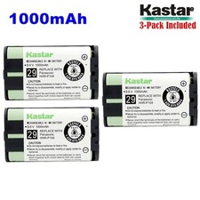 3xKastar Cordless Phone Battery NI-MH 3.6V 1000mAh For Panasonic HHR-P104 Type29