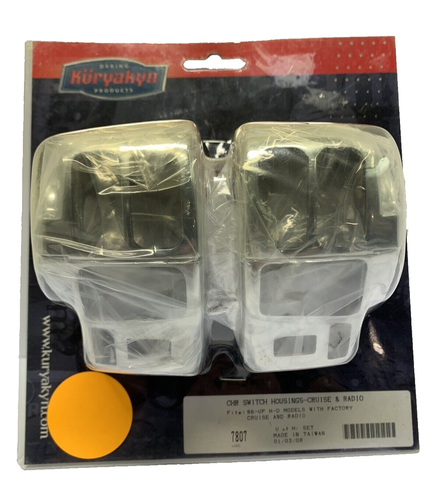 KURYAKYN 7807 CHROME SWITCH HOUSING SET HARLEY DAVIDSON