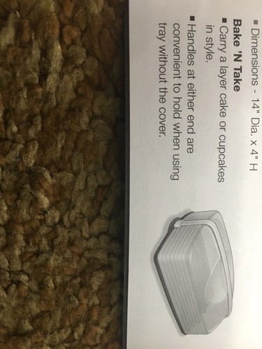 TUPPERWARE Bake N Take 18 Cupcake And Rectangle Cake Taker-Yellow Base New - Picture 11 of 11