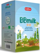BBmilk 0-12 Latte Bio polvere biologico per lattanti Confezione da 800g