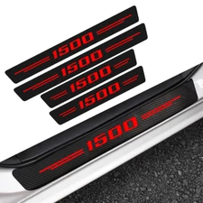 4x For Chevy Silverado 1500 Accessories Red Letter Door Sill Cover Protectors