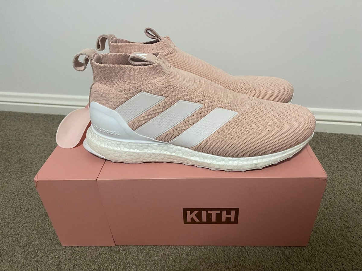 Adidas Kith Flamingos Ace 16+ Pure Control Ultra Boost U9 Pink Mid