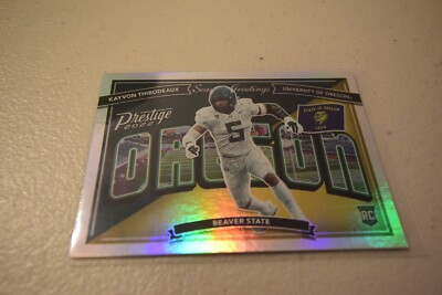 KAYVON THIBODEAUX ROOKIE 2022 Panini Prestige Seasons Greetings RC #SG-18 OREGON