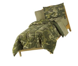 Dream Factory Geo Camo Army Boys Comforter Set Green Full Ebay