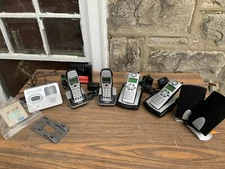 2 Phones Vtech Model 16786 Verge V58CID Cordless Home Telephone Speakers & More