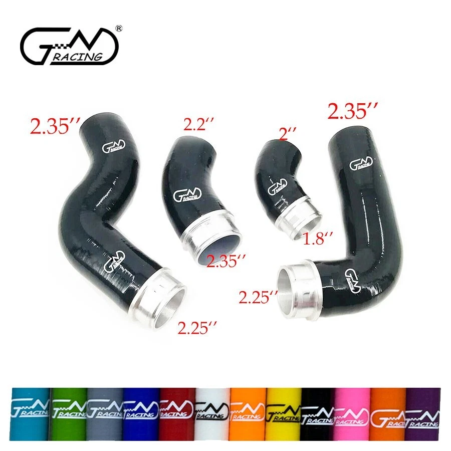 Manguera intercooler de silicona para VW Golf GTI MK5 Audi A3 8P FSI 2.0T 2004-2009 roja Foto 3 de 4