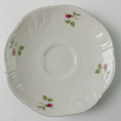 Rose Mousse Porcelaine ivoire Untertasse  RB-1544
