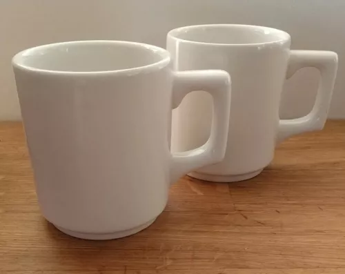 Pair of Classic Vintage Buffalo China Restaurant Ware Diner Coffee Cup /Mug 
