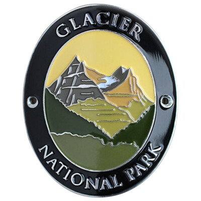 Glacier National Park Walking Stick Medallion - Montana Hiking Collectors Badge