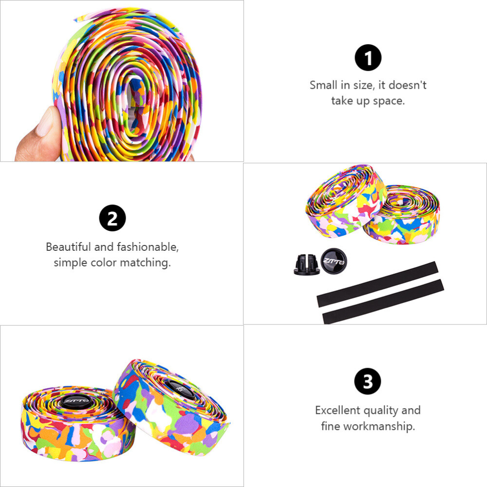 3 Pair Handlebar Strap Bike Wrapping Straps Camo Tape Damping eBay