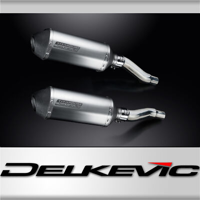 Kawasaki GPZ500S Ninja 500 87-09 Slip On 10'' X-Oval Titanium Exhaust Muffler Kit