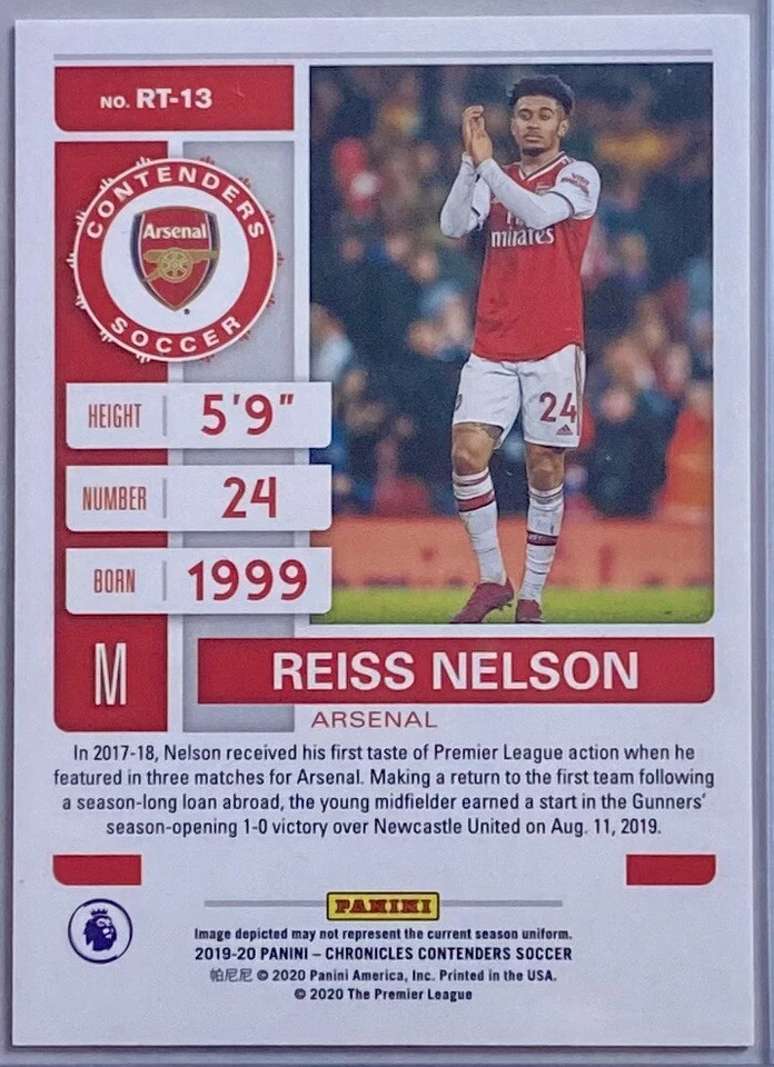 2019-20 Panini Chronicles Contenders Rookie Ticket Red #RT-13 REISS NELSON RC - Image 2 of 2