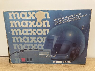 Maxon Model 49-HR FM 2-Way Helmet Radio MISSING 2 WAY RADIO - FOR PARTS | eBay Maxon Model 49-HR FM 2-Way Helmet Radio MISSING 2 WAY RADIO - FOR PARTS | eBay