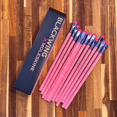 FULL BOX 12 Pencils -Blackwing x Moleskine Sakura   Firm Pencils