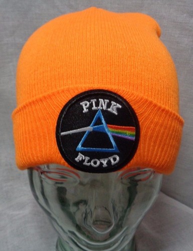 pink floyd beanie hat ski cap dark side 