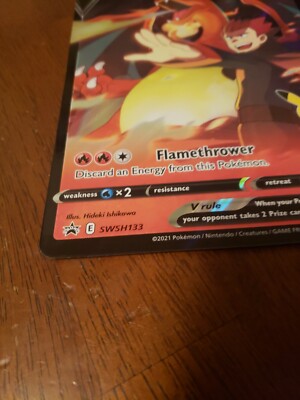 Lance's Charizard V JUMBO Card SWSH133 Pokemon TCG Celebrations