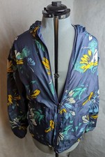 Columbia Reversible Windbreaker Nocturnal Daisy/Navy Blue Child XL 18-20 Jacket