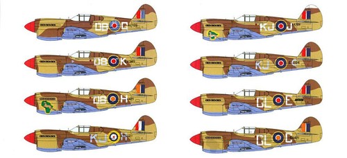 DK Decals 1/72 CURTISS KITTYHAWK Mk.I SAAF Over the Western Desert 1942-1943 - Picture 4 of 4