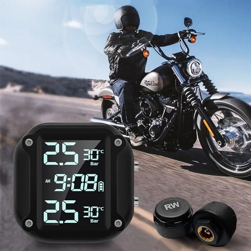 Combination Motorcycle Tire Pressure Monitor External Wireless Pressure Detector - Picture 5 of 9