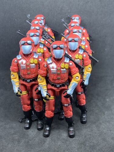 X5 New Gi Joe Black Major Cobra Crimson Fuschia Viper IG Exclusive Limited Run - Picture 2 of 11