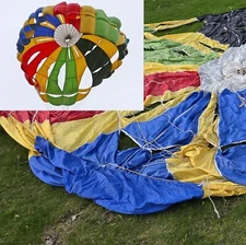 PAPILLON parachute skydiving canopy - 24 ft, vintage wing with lots of color