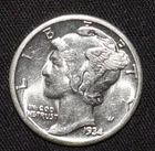 1934 Mercury Dime UNC (T173)