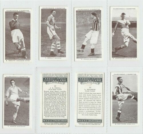 1930's Football Cigarette Cards