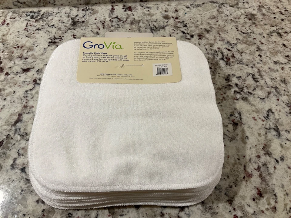 Grovia Reusable Cloth Diapering Wipes, 12 Count - Image 2 of 3