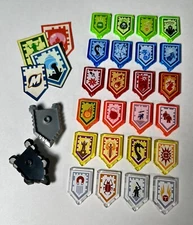 FREE SHIPPING Lego Nexo Knights Power Shields Accessories Pieces Flat Tile Print