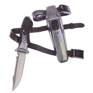TUSA X-pert 2 Titanium Knife Drop Point Metallic Silver