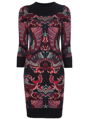 McQ Alexander McQueen Intarsia Knit Dress Size 44 | eBay