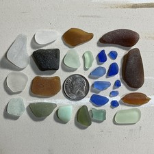 UV SEA GLASS LOT GENUINE HAND PICKED ON AUGUST 7 OF 2026 FROM PUERTO RICO BEACH