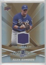 2009 Upper Deck Spectrum Gold Jersey 21/99 Alex Gordon #45 9hx