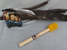 Drum beater Fox spirit animal, for drumming and chanting drum mallet drumbeater