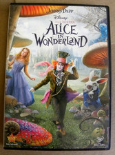 Walt Disney 2010 Johnny Depp ALICE IN WONDERLAND DVD qq Tim Burton
