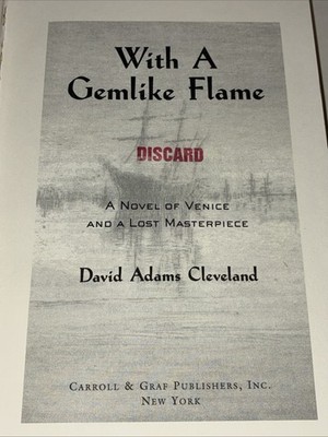 David Adams Cleveland ''With a Gemlike Flame'' 
