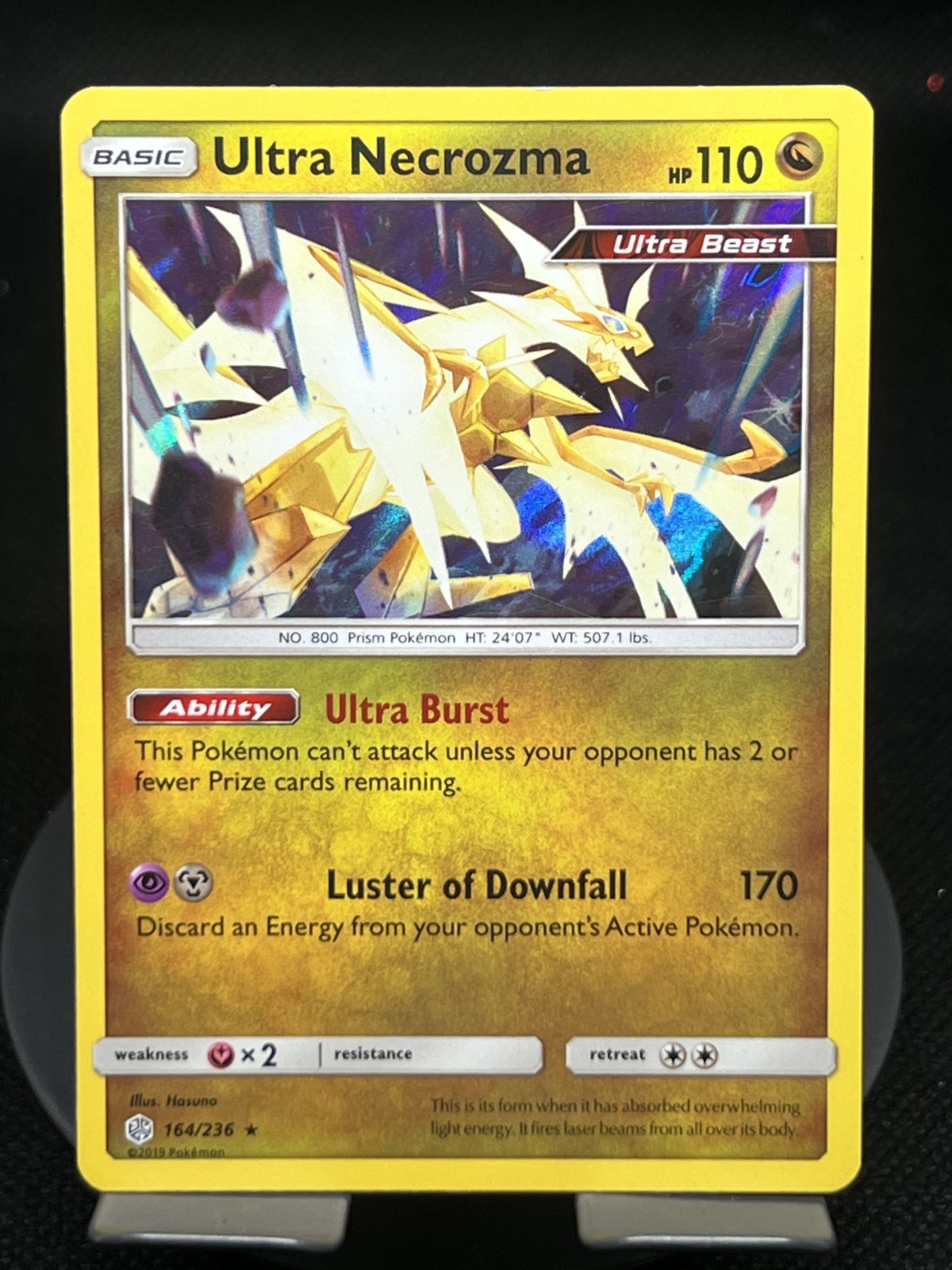 Pokemon TCG Ultra Necrozma 164/236 Cosmic Eclipse Holo Rare NM
