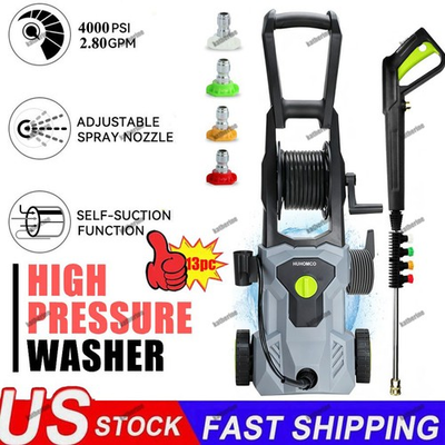 #ad #ad 4000 PSI 2.80GPM High Pressure Power Washer Portable Electric Cleaner Machine $90.99