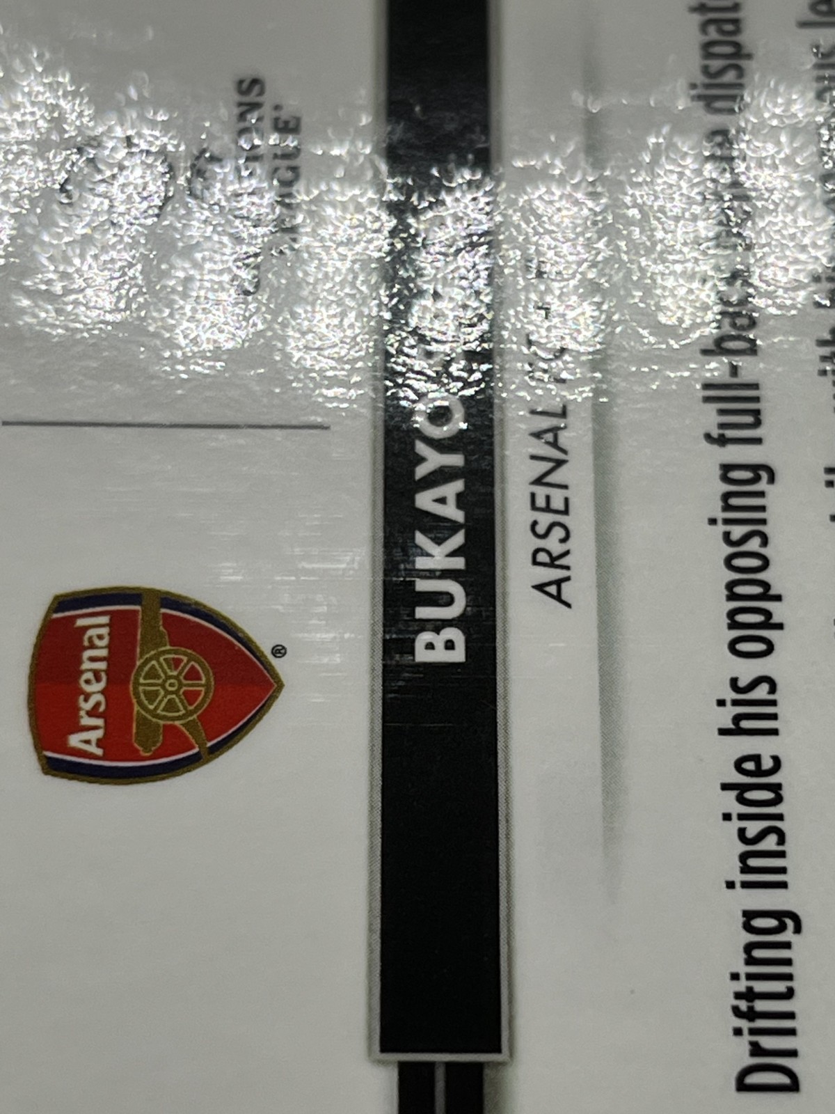 2026 Topps Chrome NSCC Bukayo Saka UEFA Black Refractor 10/10 #SC-05 Bookend view 8