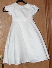Azazie - A-line Pleated Matte Satin Dress - Child Size