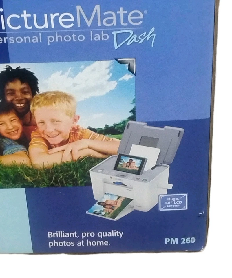 Epson PictureMate PM260 Personal Photo Lab Printer w/ Box, Cords & Manual - Image 2 of 4