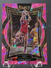 Jackie Young 2025 Panini Select Concourse Level #50 Pink Ice Prizm - Las Vegas A