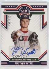 2022 Panini USA Baseball Stars & Stripes Blue Ink /349 Matthew Wyatt Auto 0nr3