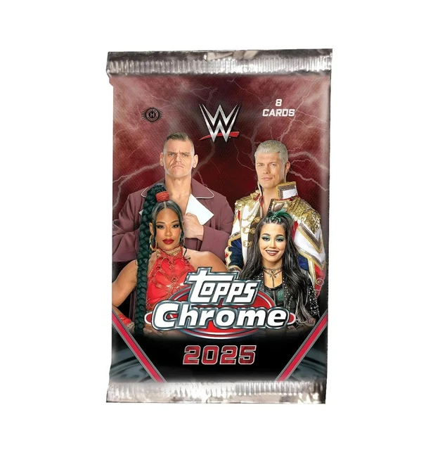 1 Pack - 2025 Topps Chrome WWE Hobby Pack - Rip + Ship